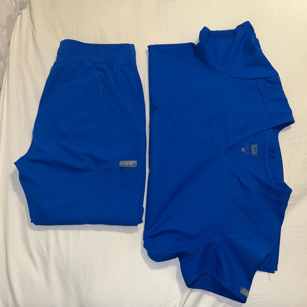 Med Couture Blue Scrub Set